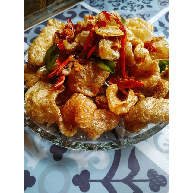 Bì Heo Chiên Giòn Chuẩn KeTo 500g Hut Chân Không