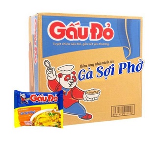 Thùng mì gấu đỏ gà sợi phở 30 gói