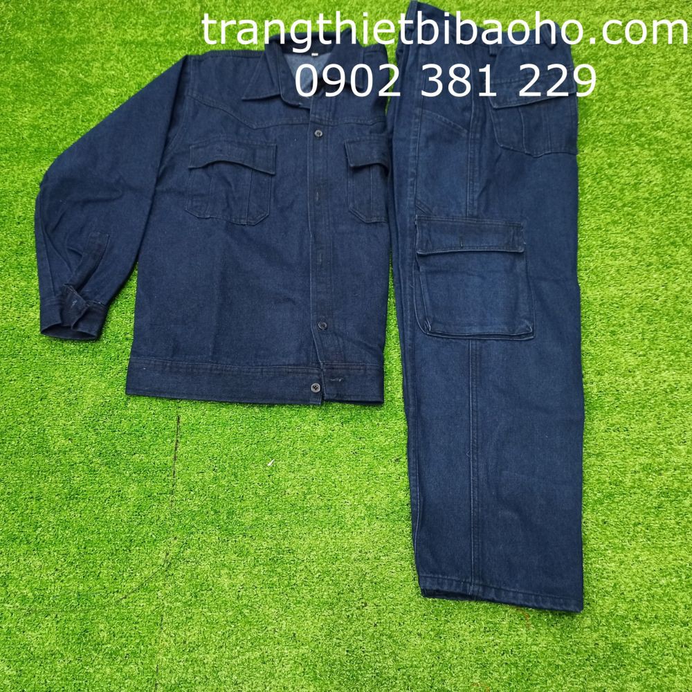 Bán lẻ quần, áo jeans thợ hàn, điện lực xanh đen (ngoài đậm hơn hình)