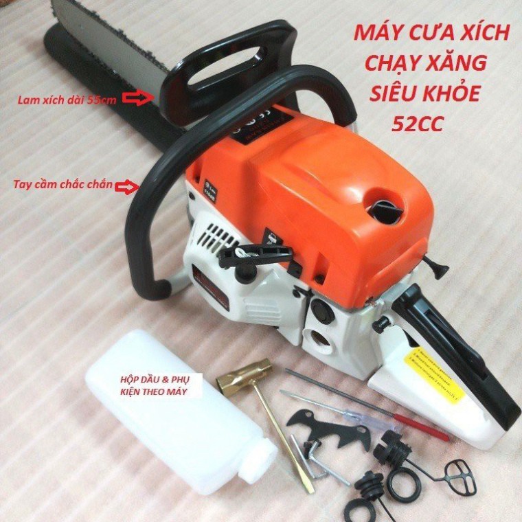 máy cưa xích chạy xăng honda cx68-máy cưa gỗ chạy xăng lam dài 55cm