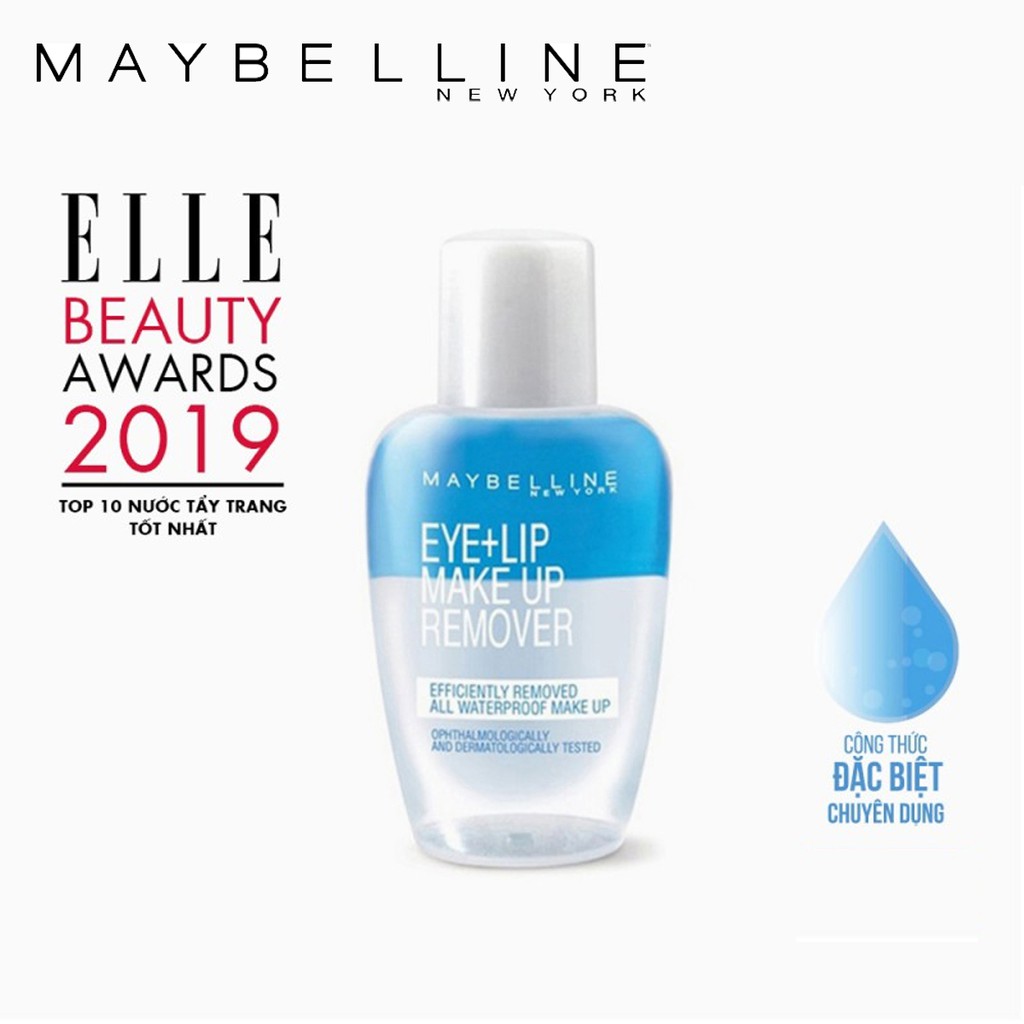 NƯỚC TẨY TRANG MẮT VÀ MÔI CHUYÊN DỤNG 2 LỚP EYE & LIP MAKE UP REMOVER MAYBELLINE NEW YORK