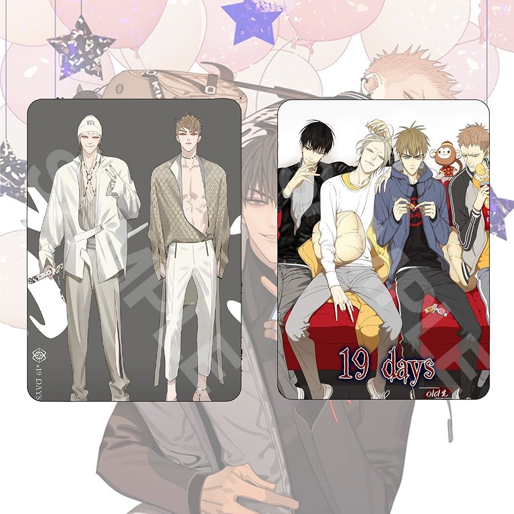 Ảnh card bo góc in hình 19 DAYS OLD XIAN manhua thẻ bo viền 5*8cm anime chibi sưu tầm