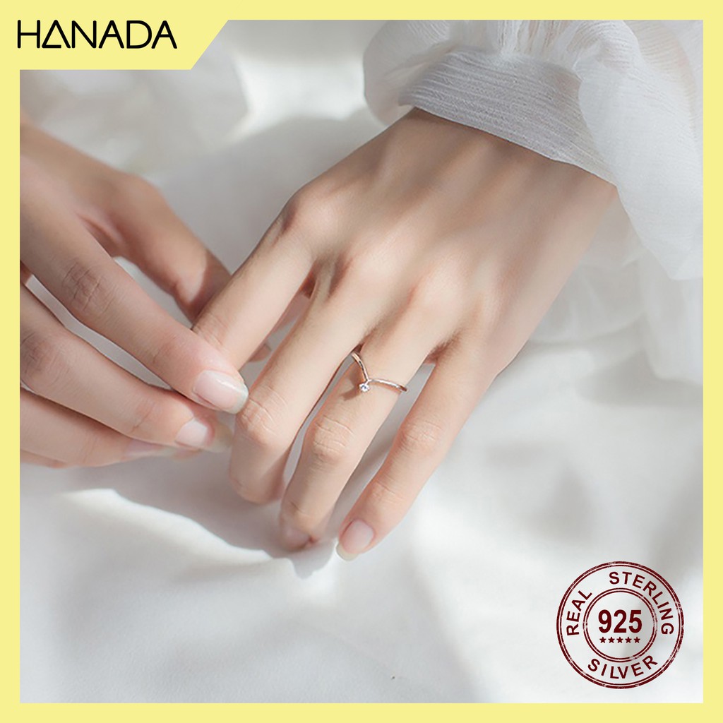 Nhẫn Bạc 925 Hanada Vương Miện Nhỏ 0042 P3