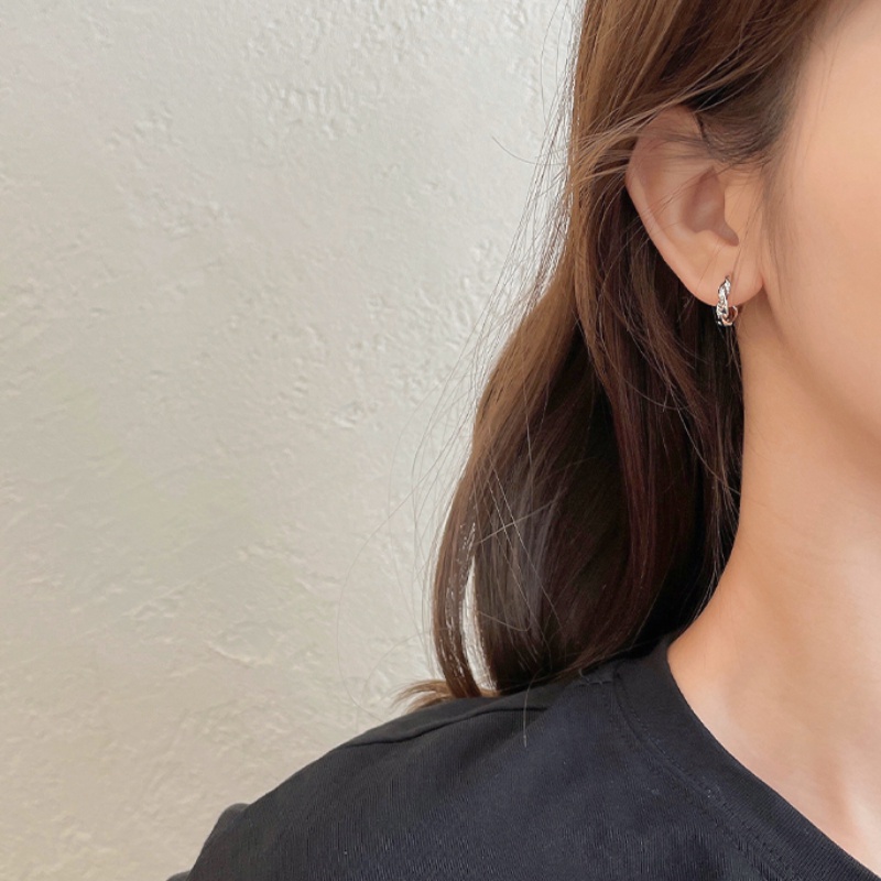 Bông tai bằng đồng phong cách Hàn Quốc đơn giản thời trang