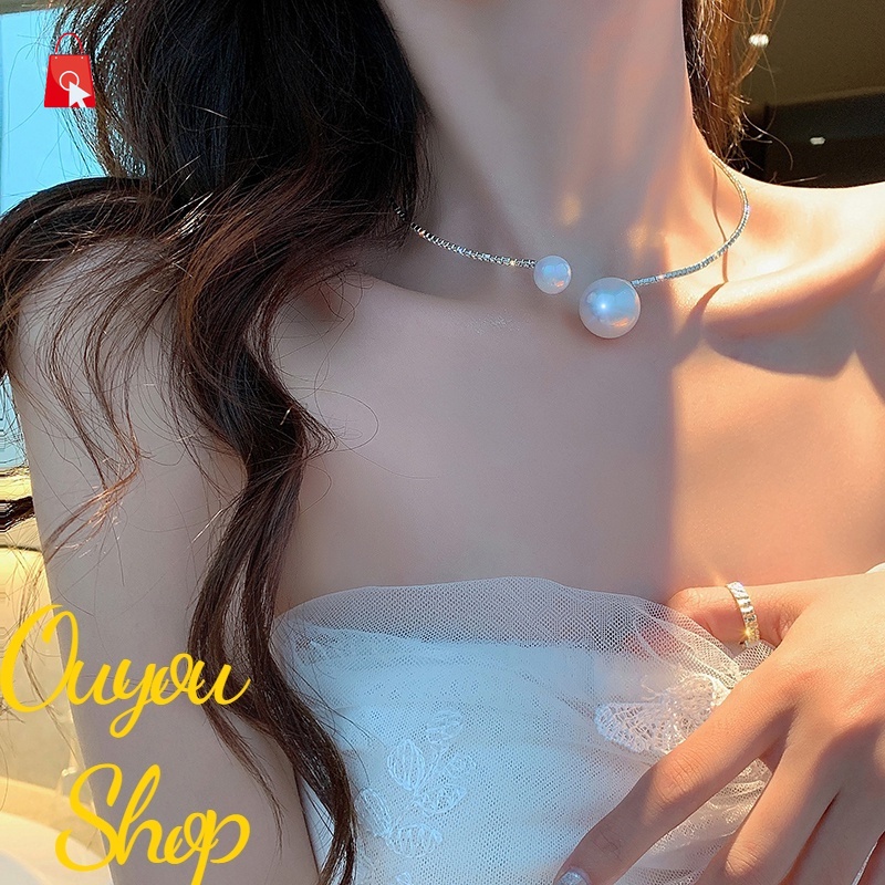 Vòng Cổ choker Ngọc Trai Phong Cách Hàn Quốc Cho Nữ JP1
