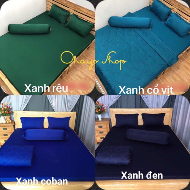 Drap thun❤️FREESHIP❤️ga thun lạnh- drap thun Hàn Quốc (1 ga,3 áo gối)