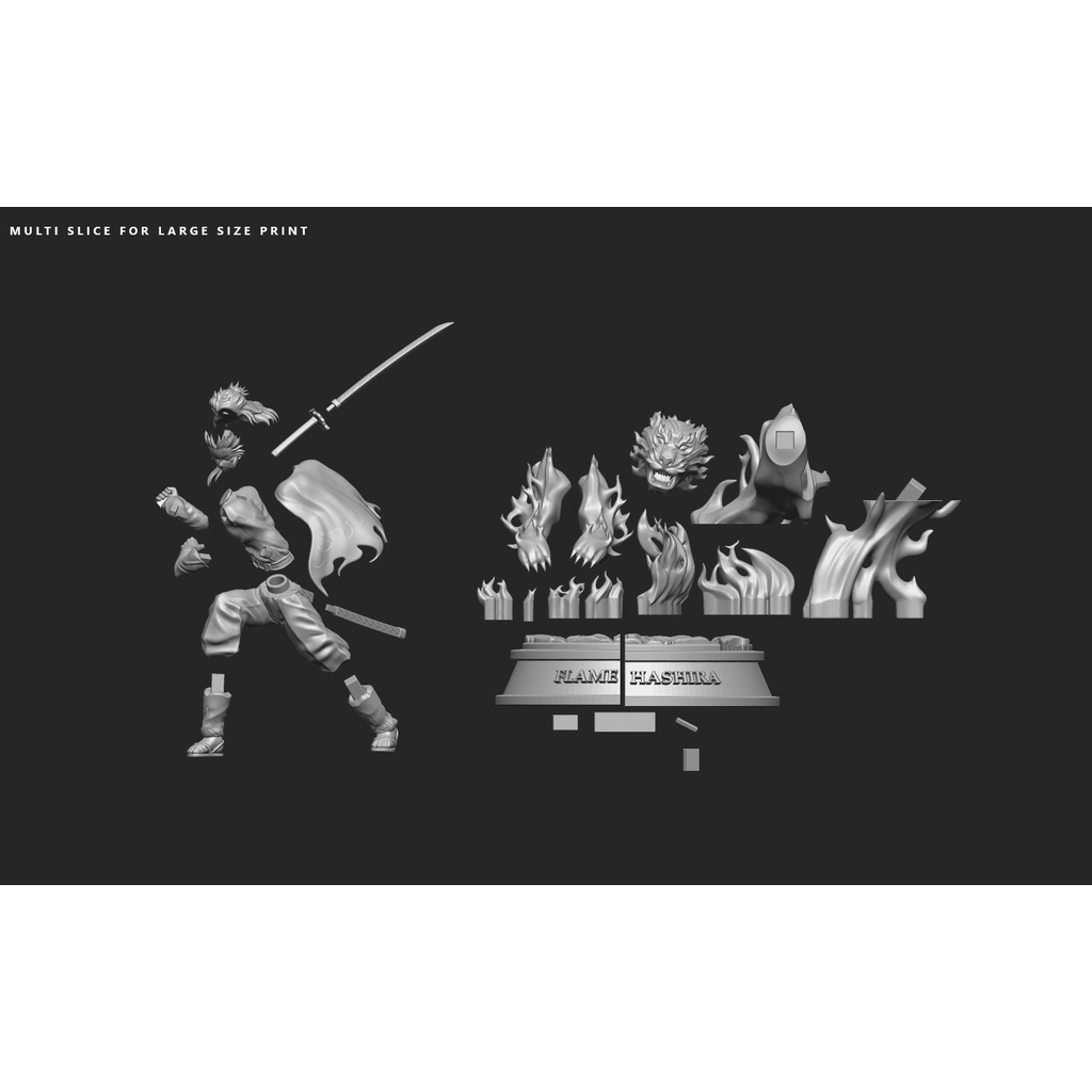 File in 3D Demon Slayer - Kyojuro Rengoku