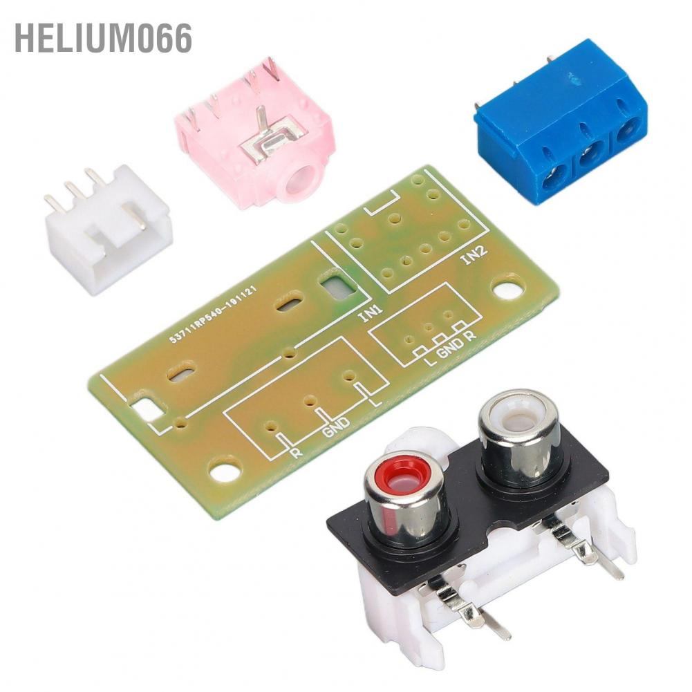Helium066 Audio Input Output Adapter Board Wiring Lead Plate 3.5mm Plug Socket PCB Terminal Block