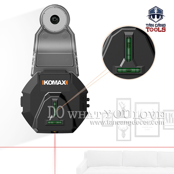 Hộp Thu Bụi Khoan Tường Komax - Có Lazer