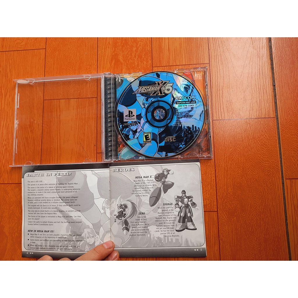 Dĩa gốc ps1 Megaman 8+X4+X5+X6