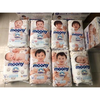 Tã bỉm moony natural nội địa nhật dán/quần s58/m46/l36/xl32