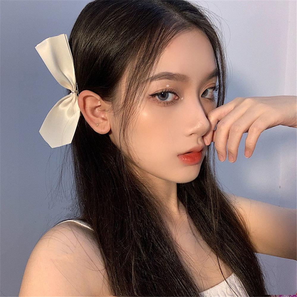 NIUYOU Set 2 Kẹp Tóc Nơ Ruy Băng Dễ Thương