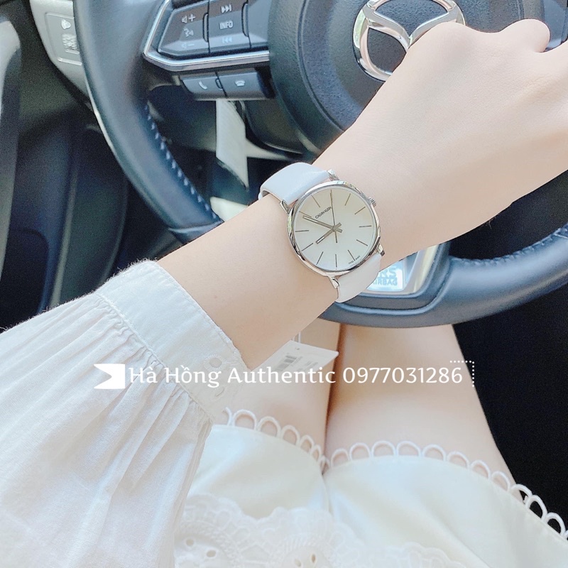 Đồng hồ nữ Calvin Klein trắng thanh lịch
