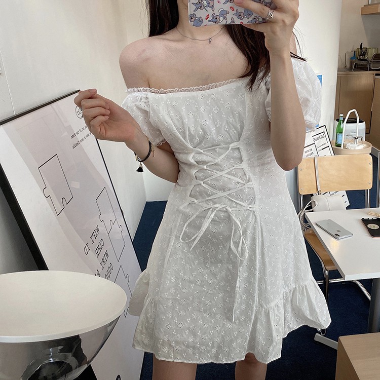 Đầm nữ dáng ôm tay ngắn mini Emilyshop