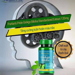Thuốc bổ não Mỹ Ginkgo Mỹ Biloba Standardized Extract