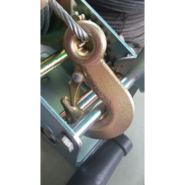 Tời Quay Tay 450kg tặng kèm dây cáp và móc capthepgiasi