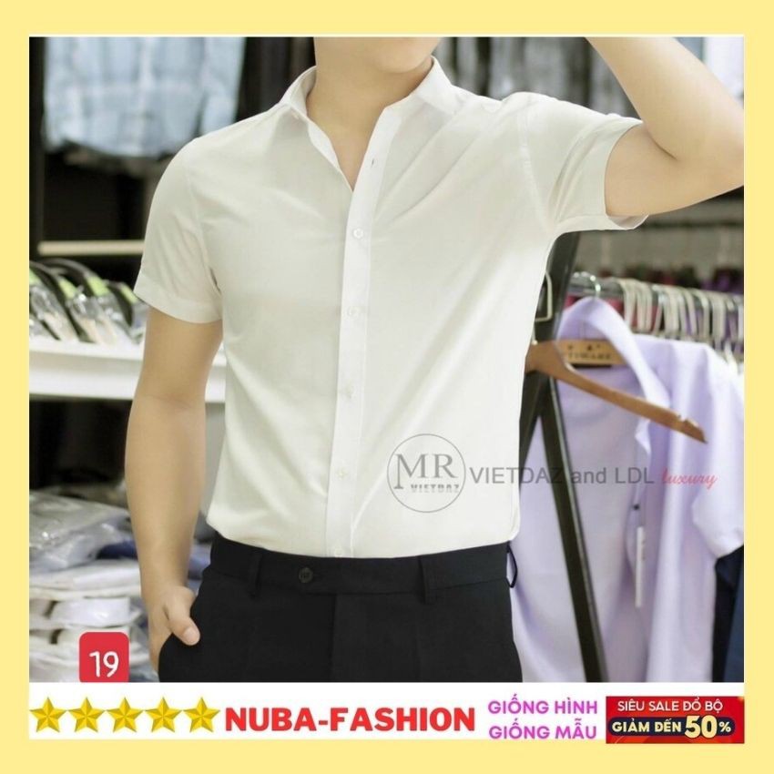 Áo sơ mi nam ngắn tay chất vải lụa cao cấp,đẹp giá rẻ TCS 19 | BigBuy360 - bigbuy360.vn