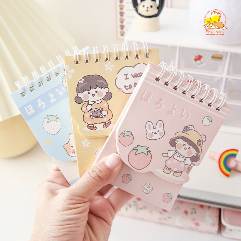 [Mã LIFEBOOK2 giảm 10% đơn 0Đ] Sổ tay ghi chú dễ thương 2 phong cách - Minipad sổ tay ghi nhớ cute - Corgi Shop