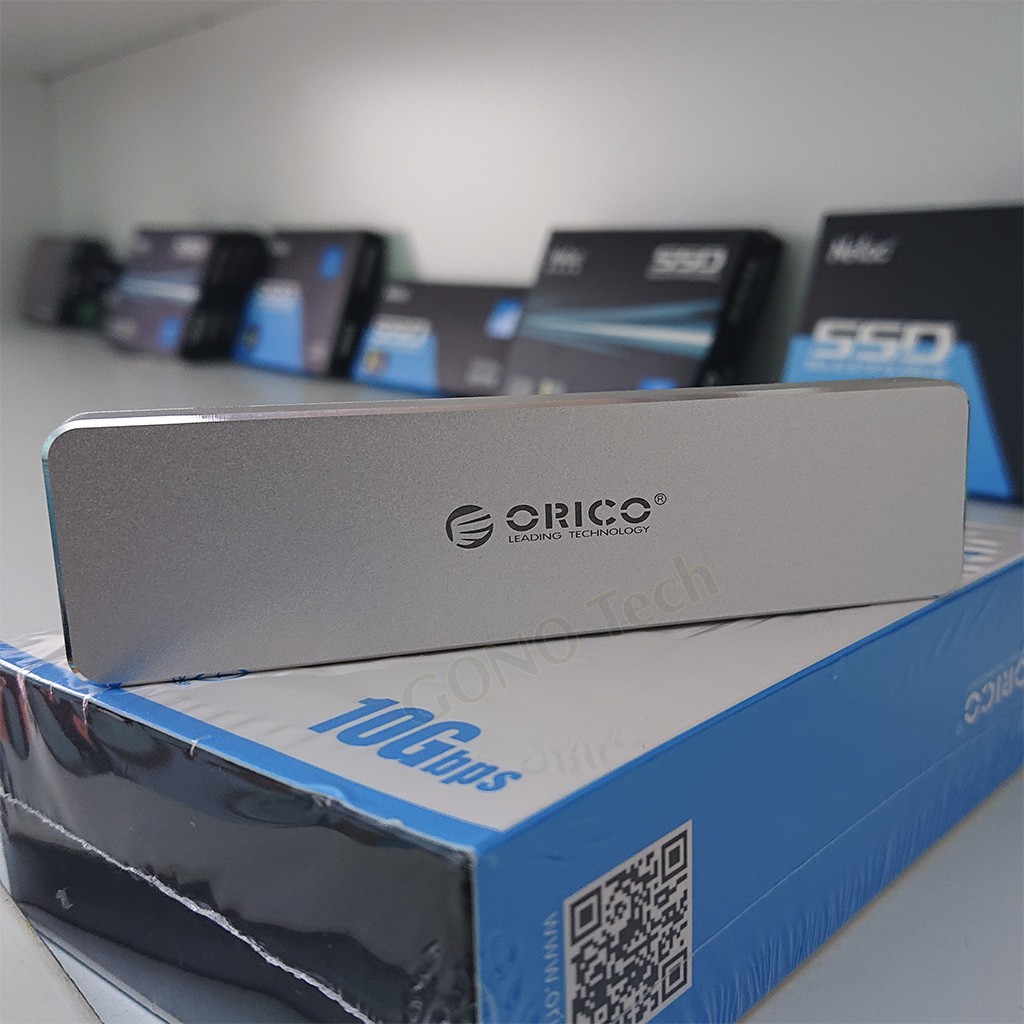 Box SSD M2 NVME Orico PVM2 PCM2 PAM2-C3 | Chuyển M.2 PCIe to USB 3.1 Type-C | Hộp đựng ổ cứng di động vỏ nhôm cao cấp