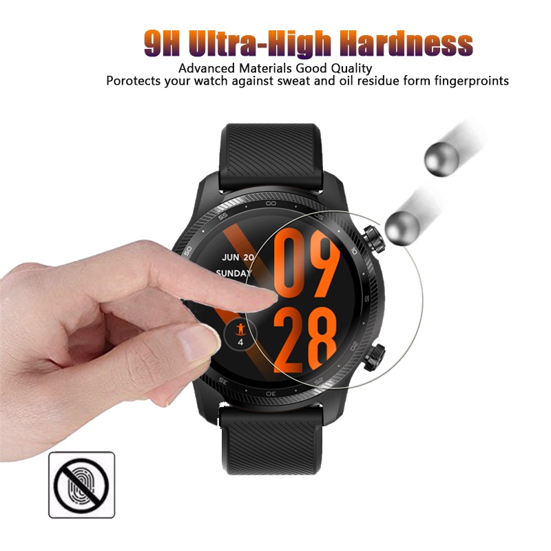 YIFILM Set 2 Kính Cường Lực Cao Cấp Bảo Vệ Màn Hình Đồng Hồ Ticwatch Pro 3 X Cellular / TEL Ultra GTX GTK GTA 2021