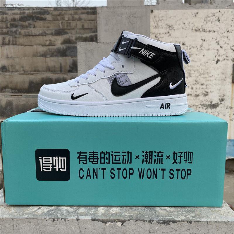 △AJ High Top Shoes Joe 1 Air Force One Basketball shoes New casual female student couple shoes aj1 high-top shoes