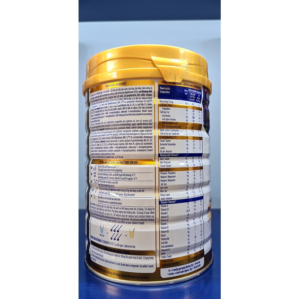 Sữa bột vinamilk optimum gold step 4 850g
