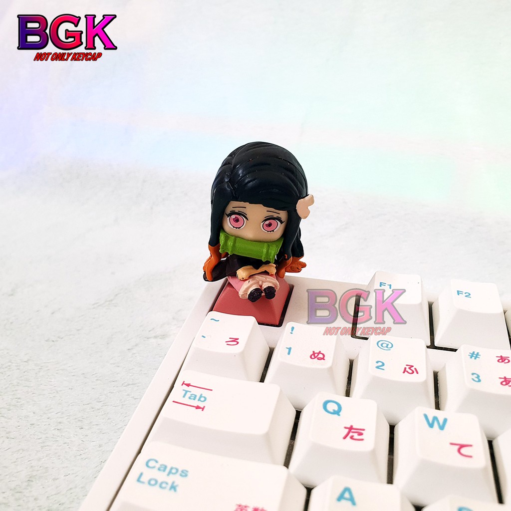 Keycap lẻ hình Nhân Vật Demon Slayer v2  siêu dễ thương (Kimetsu no Yaiba,Tanjirou,Zenitsu,Inosuke,Nezuko,Rengoku Kyōju