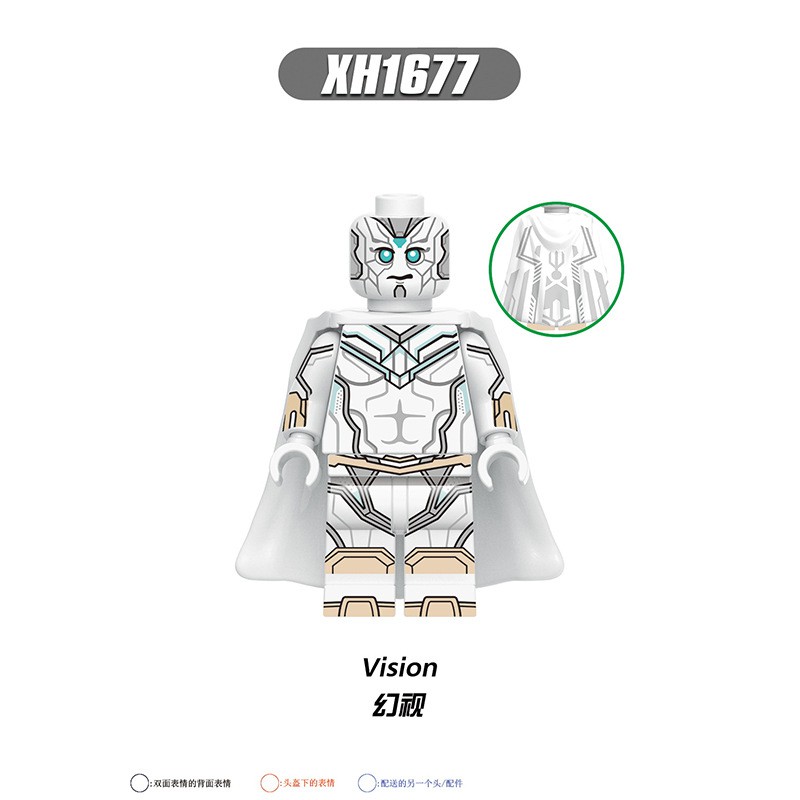 Xếp Hình Minifigures Các Nhân Vật Wandavision - Đồ Chơi Lắp Ráp non-lego X0309 [C14]