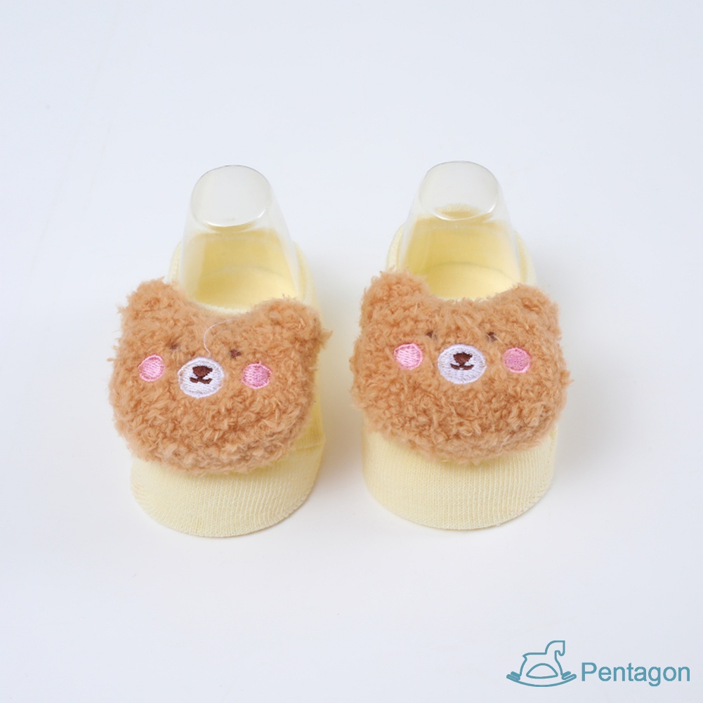 Tất Thuyền Chống Trượt Hình Búp Bê Hoạt Hình Đáng Yêu Cho Trẻ Em