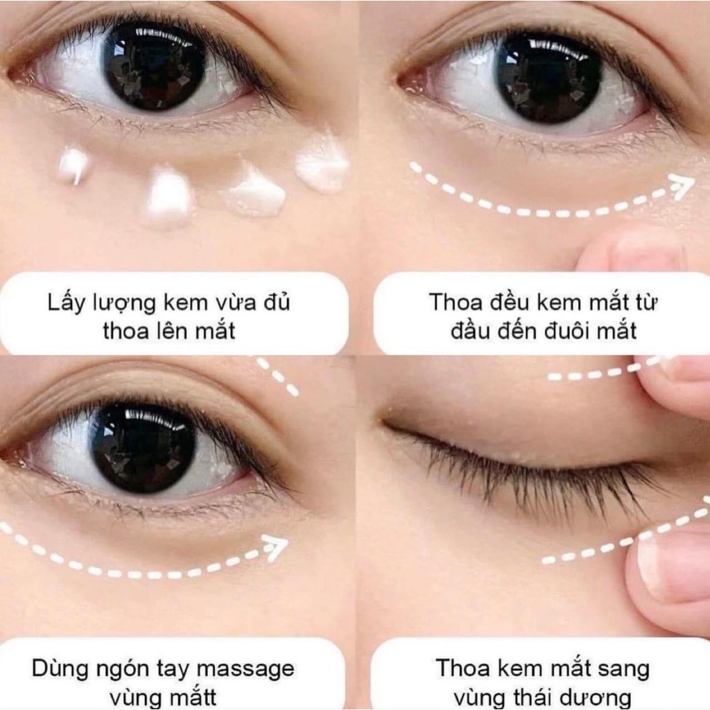 Kem mắt AHC Ageless Real Eye Cream For Face hết thâm quầng mắt Hàn Quốc 30ml