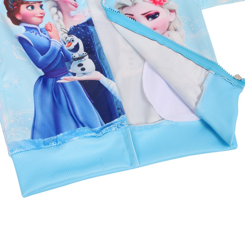 Áo khoác tay dài in hình công chúa Elsa và Anna dễ thương cho bé gái 3-8 tuổi