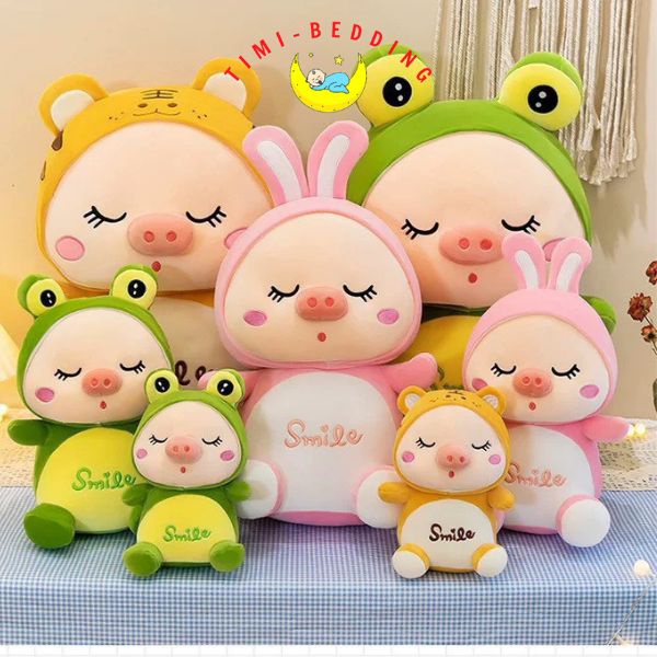Gấu bông lợn heo – Thú bông heo smile mềm mại, cute và đáng yêu - Timibedding