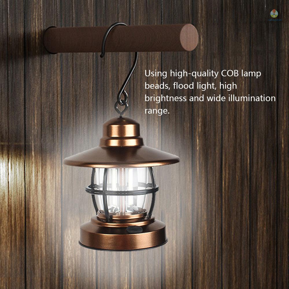 5 Đèn LED Cắm Trại Chống Nước Phong Cách Vintage