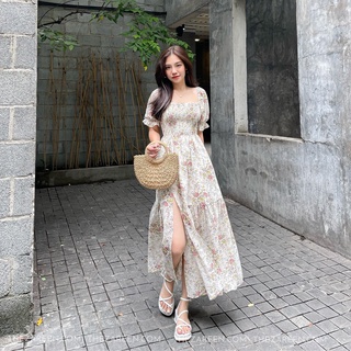 ZAREEN | ĐẦM HOA ĐUÔI CÁ XẺ ĐÙI ZAREEN DAX50 - KEM