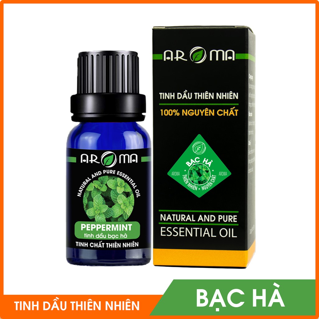 Tinh dầu Bạc hà AROMA peppermint essential oil, tinh dầu thơm phòng, đuổi muỗi, tự nhiên, nguyên chất