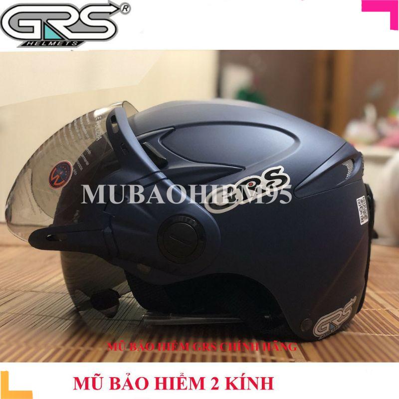 Mũ bảo hiểm 1/2 đầu, nón bảo hiểm kính âm có 2 kính GRS A966k, vệ sĩ chống lại tia uv♥️ Shop Uy Tín ♥️