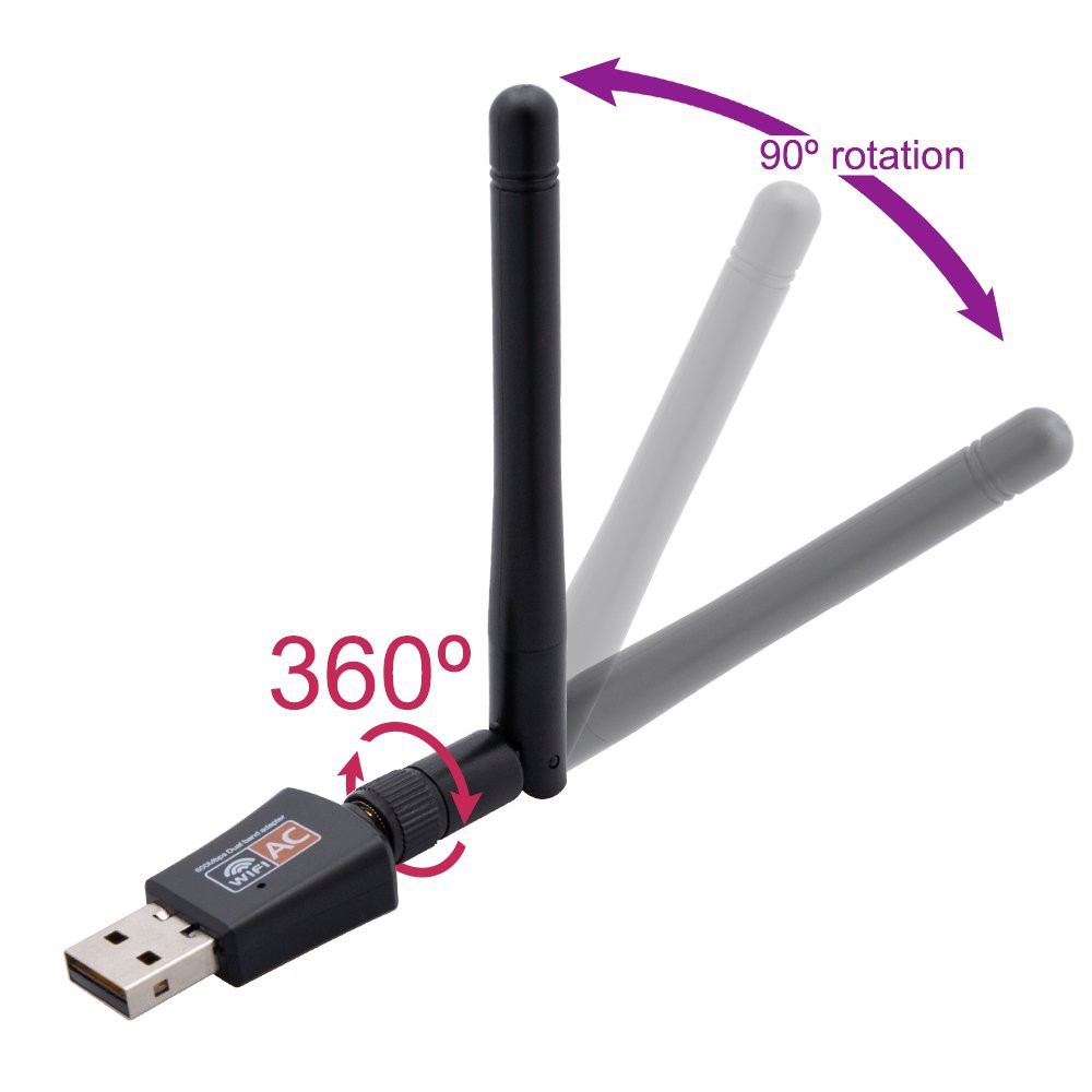 Usb Wifi Băng Tần Kép 600mbps (2.4ghz / 5ghz)