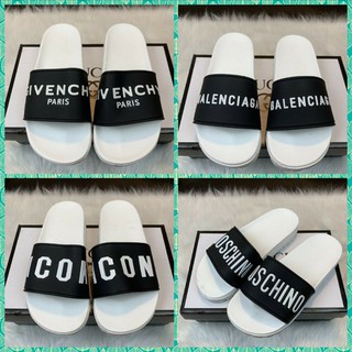 🔥HÀNG SIÊU CẤP🔥 Dép BALEN nam quai ngang quai đen đế trắng tăng chiều cao và chống nước