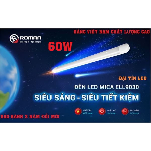 ĐÈN LED BÁN NGUYỆT TRÀN VIỀN MICA ROMAN 60W