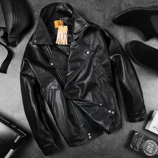 Áo Khoác Da Biker Aliflux Da PU Chất Lượng Cao Độ Dày Vừa Phải, Mềm Mại, Giữ Ấm Tuyệt Đối. Phong Cách Nam Tính POLIDO