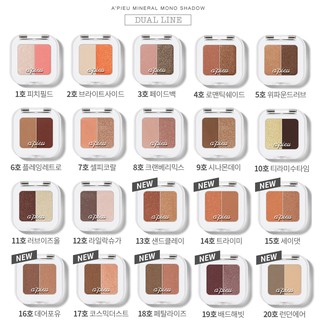 Màu Mắt A'Pieu Mineral Mono Shadow Dual