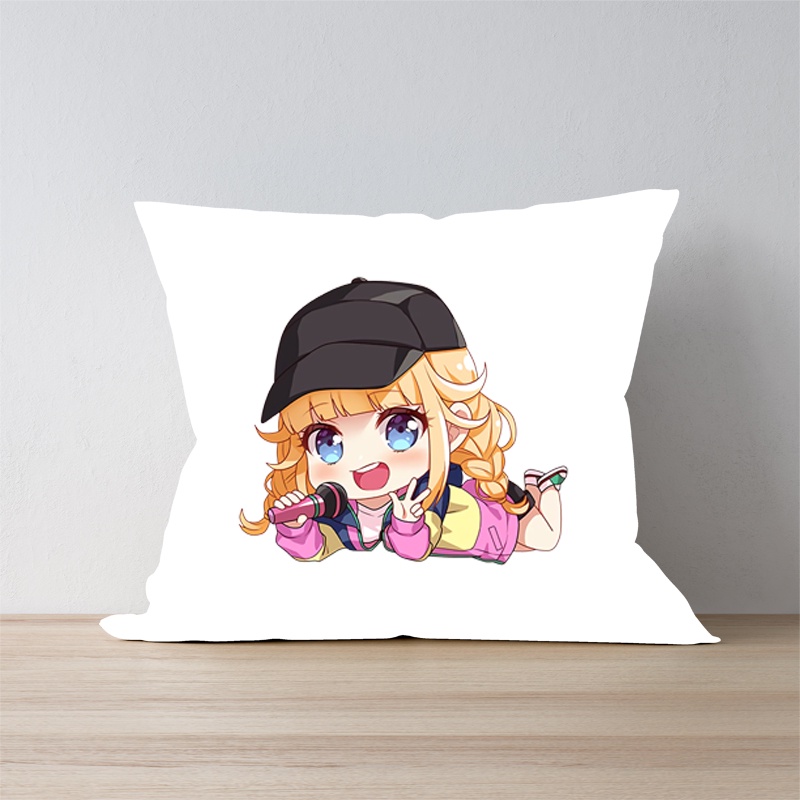Gối in hình KHỔNG MINH THÍCH ĐI QUẨY chibi anime xinh xắn tiện lợi chất đẹp