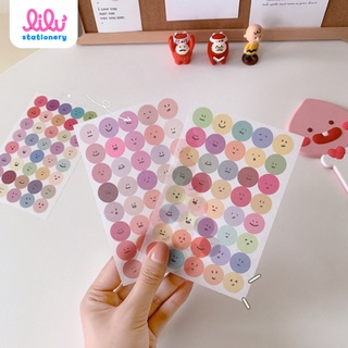Sticker cute dán sổ mũ bảo hiểm điện thoại laptop trang trí sổ tay DIY bullet journal hình dán chấm bi dễ thương K49