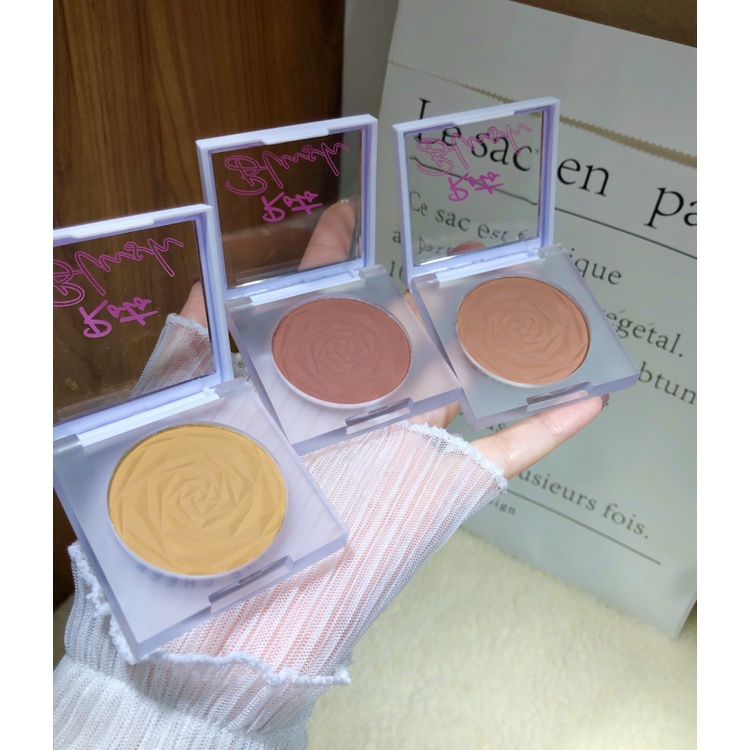 Phấn mắt/má Roto hoa hồng ánh nhũ cao cấp thời thượng