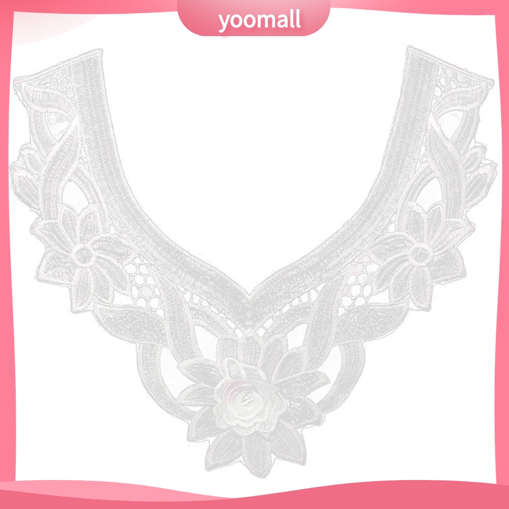 Viền Cổ Áo Bằng Ren Thiết Kế Rỗng Dùng Trang Trí Quần Áo DIY