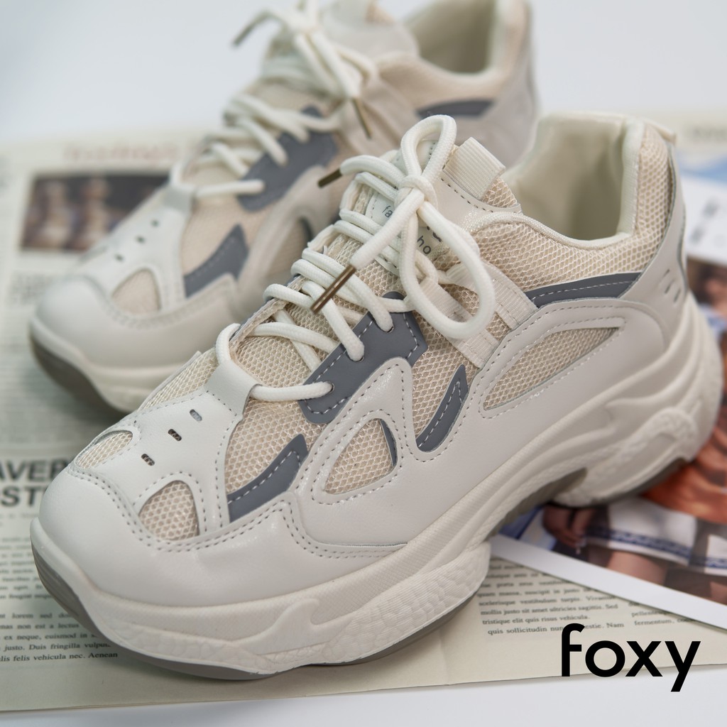 Giày Sneaker Nữ FOXY Độn Đế Tăng Chiều Cao 4 Cm Năng Động - FOX002