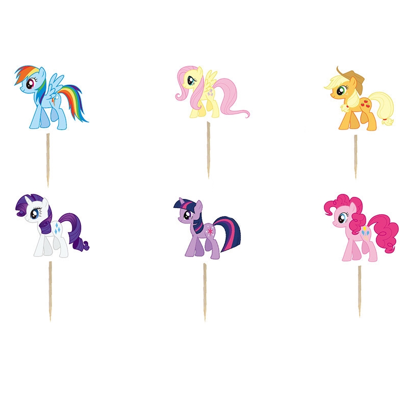 Bộ 12 Giấy Gói Bánh Cupcake Hình Ngựa Pony