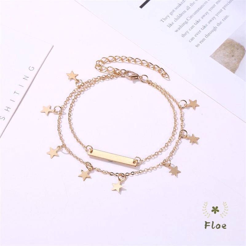 Lắc Chân Nữ 2 Tầng Kiểu Dáng Đơn Giản Xinh Xắn | BigBuy360 - bigbuy360.vn