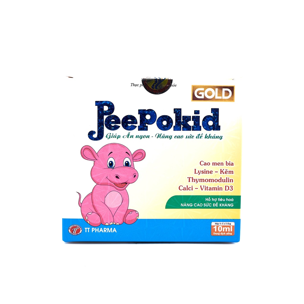 Thực phẩm bảo vệ sức khỏe Peepokid Gold Trường Thọ  hộp 20 ống giúp trẻ ăn ngon