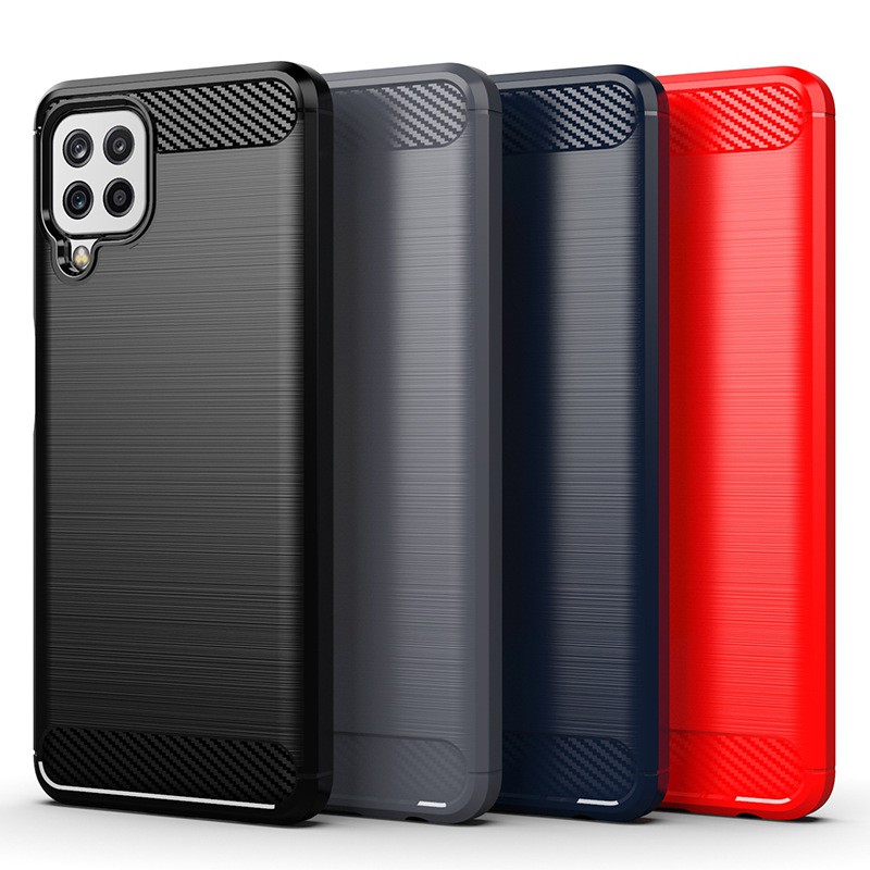 Ốp điện thoại sợi carbon dẻo chất lượng cao cho Samsung Galaxy M62 M32 5G M22 M02 M02S